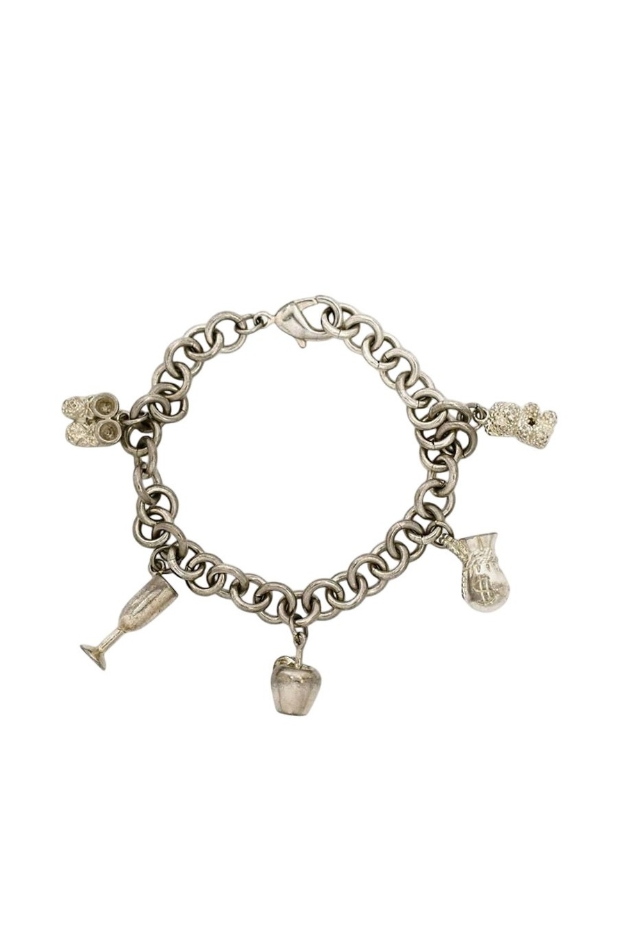 Tiffany & Co Bracelet Multi Charm Silver Official Customer 925 Sterling